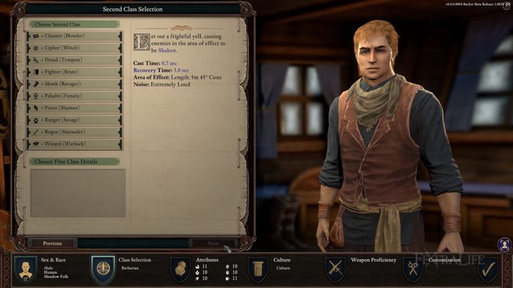 Drugą klasę wybieramy, tworząc swojego bohatera. - Szczegóły mechaniki Pillars of Eternity II: Deadfire - wiadomość - 2017-11-28