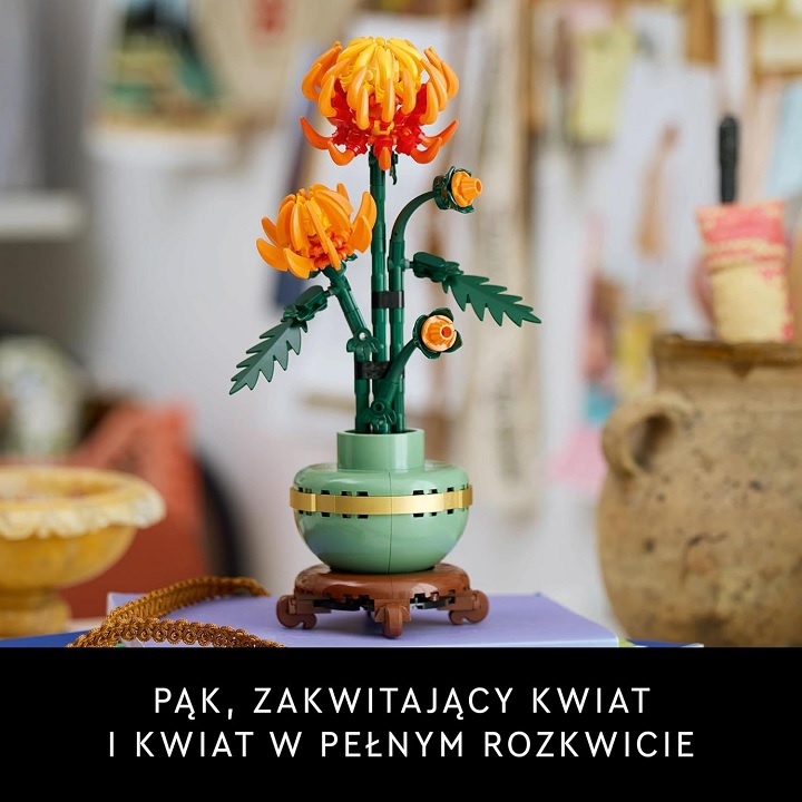 Źródło: The Lego Group - Chryzantema LEGO rozświetli Twój pokój na wiosnę. Tego zestawu z kwiatami nie będziecie musieli podlewać - wiadomość - 2025-03-18