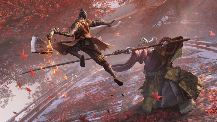 Skażona złem mniszka będzie jednym z bossów, których spotkamy w grze. - Sekiro Shadows Die Twice - nowy gameplay pokazuje starcia z bossami - wiadomość - 2018-09-24