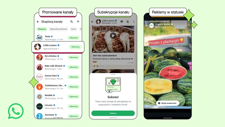 Źródło: WhatsApp - Reklamy trafiły do WhatsApp; mają dostęp do Twojej lokalizacji i aktywności - wiadomość - 2025-06-17
