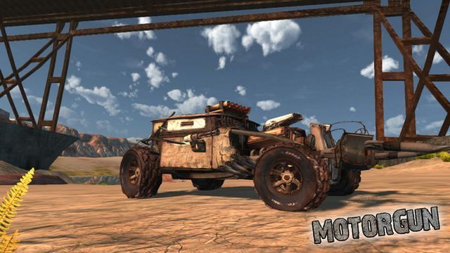 Jeden z pierwszych obrazków z prototypu gry - MotorGun autorów Twisted Metal i Interstate '76 na Kickstarterze - wiadomość - 2013-07-17