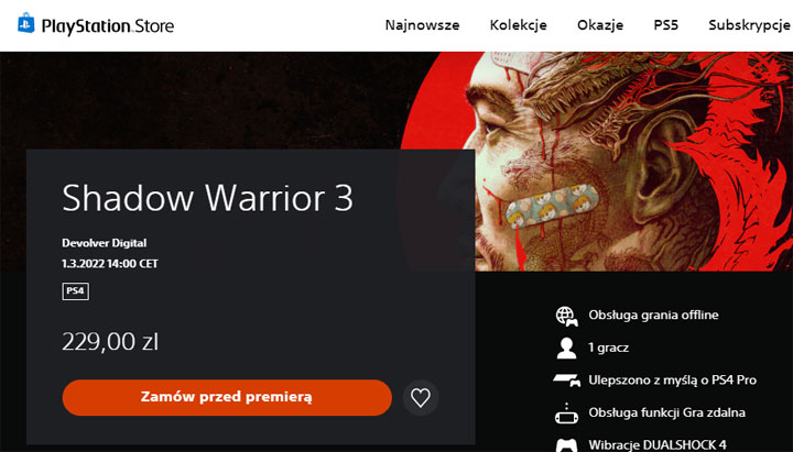 Wyciekła data premiery Shadow Warrior 3 - ilustracja #1