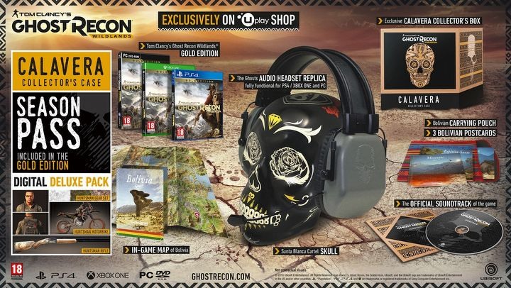 Tom Clancy's Ghost Recon: Wildlands – Calavera Edition. - Wszystko o Ghost Recon Wildlands (Drugi rok wsparcia, Sam Fisher i darmowy weekend) - akt. #19 - wiadomość - 2018-07-24