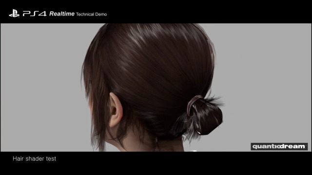 Głowa i włosy Jodie wyrenderowane w czasie rzeczywistym na PlayStation 4 (źródło: NeoGAF) - Beyond: Dwie Dusze trafi na PlayStation 4 w wersji reżyserskiej? - wiadomość - 2014-04-22
