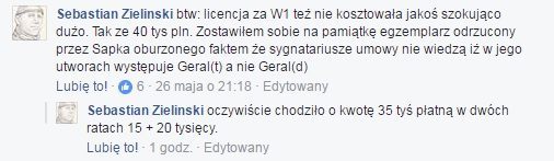 Odpowiedź Sebastiana Zielińskiego na komentarz Adriana Chmielarza z piątku.