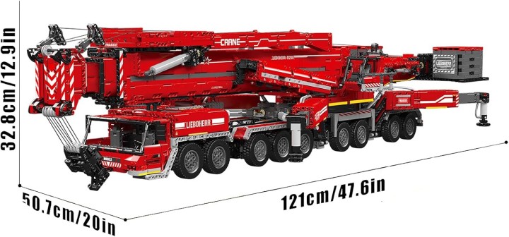 Źródło: Mould King; materiały promocyjne - Takiej maszyny z klocków nie znajdziemy u LEGO. Liebherr LTM 11200 imponuje rozmiarami, tak jak prawdziwy żuraw - wiadomość - 2024-10-15