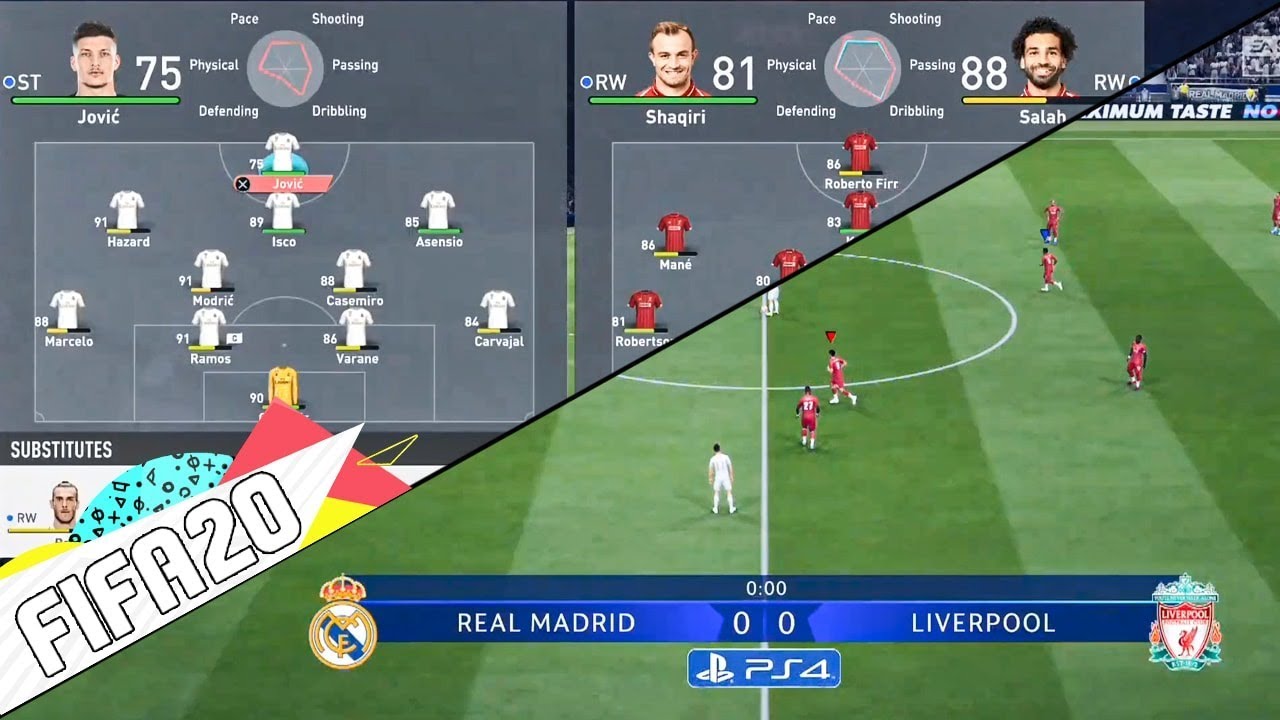 Pierwszy długi gameplay z FIF-y 20. - Pierwszy długi gameplay z FIFA 20 - Real Madrid vs. Liverpool - wiadomość - 2019-08-05