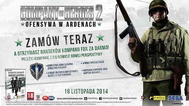 Company of Heroes 2: Ofensywa w Ardenach w planie wydawniczym firmy Cenega - ilustracja #2