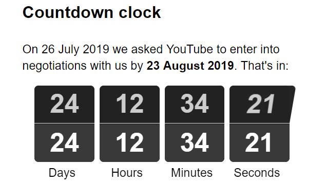 Na stronie FairTube znajduje się taki oto zegar. Co się stanie, kiedy licznik dojdzie do zera?