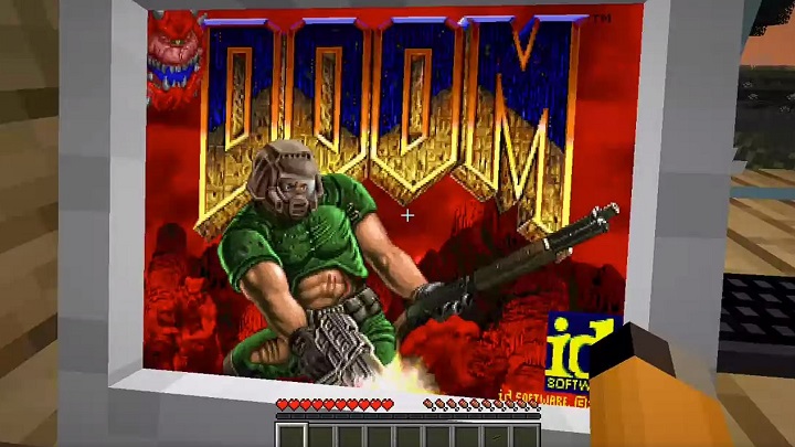 Minecraft - mod pozwalający na odpalenie Dooma w grze - ilustracja #1