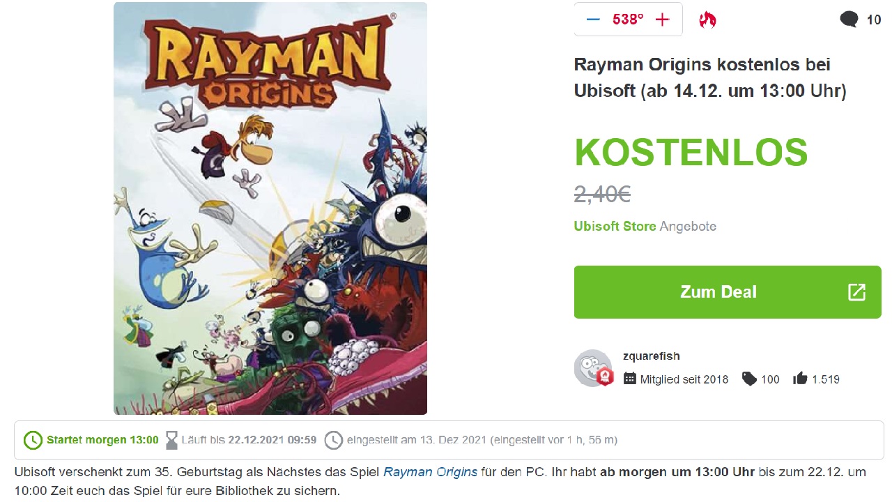 Rayman Origins za darmo [Aktualizacja] - ilustracja #1