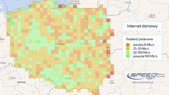 Internet w Polsce przyspiesza; analiza Speedtest - ilustracja #1