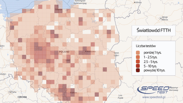 Internet w Polsce przyspiesza; analiza Speedtest - ilustracja #2