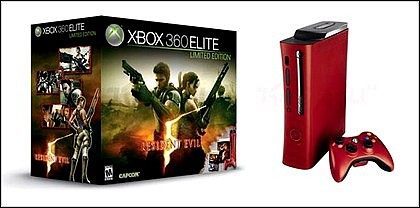 Czerwony Xbox 360 Elite + Resident Evil 5 = 1499 zł - ilustracja #1