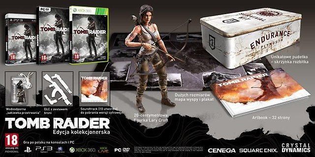 Zawartość Tomb Raider: Edycja Kolekcjonerska - Dziś premiera Tomb Raider – pierwsze oceny, TressFX w praktyce i garść rekordów - wiadomość - 2013-03-05