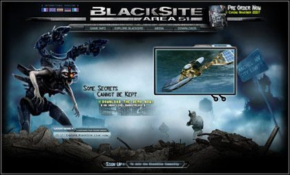 Startuje europejska wersja oficjalnej strony gry BlackSite: Area 51  - ilustracja #1