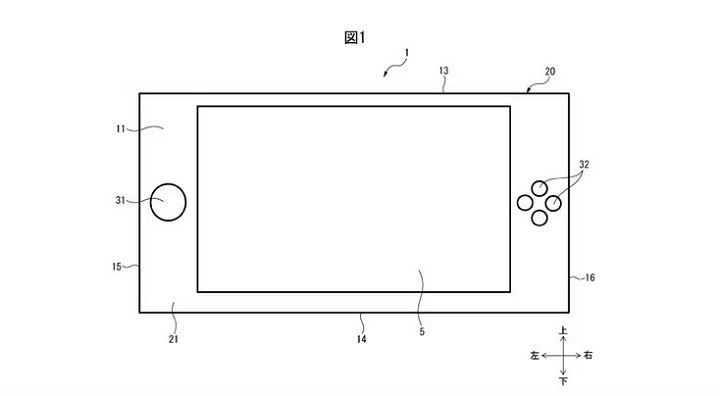 Switch 2 może mieć zmienione sterowanie; nowy patent Nintendo sugeruje wygląd konsoli - ilustracja #1