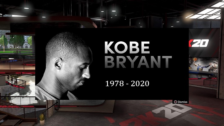Twórcy i gracze NBA 2K20 uczcili pamięć zmarłego. - Kobe Bryant - gracze i twórcy NBA 2K20 oddają hołd zmarłemu koszykarzowi - wiadomość - 2020-01-27