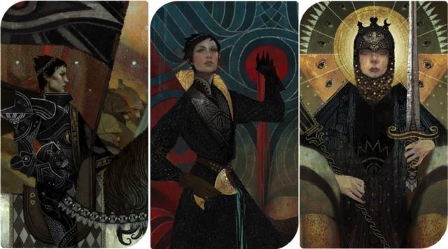 Karty tarota Kasandry (źródło: vg247.com) - Dragon Age: Inkwizycja – karty tarota postaci i ich zmiana - wiadomość - 2015-02-03
