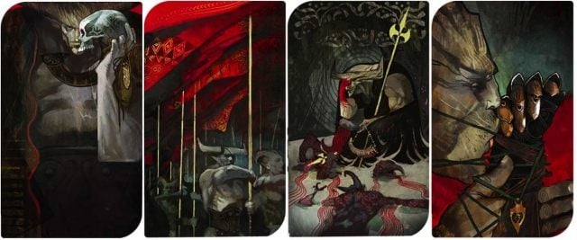 Karty tarota Żelaznego Byka (źródło: vg247.com) - Dragon Age: Inkwizycja – karty tarota postaci i ich zmiana - wiadomość - 2015-02-03