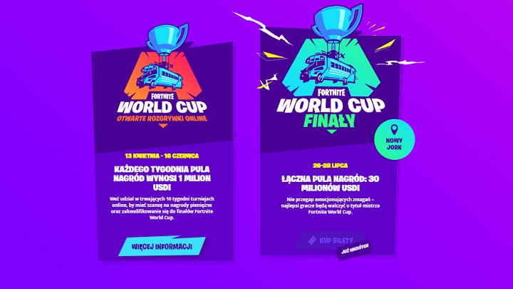 Epic nie zamierza oszczędzać na nadchodzących zawodach. - Mistrzostwa Świata w Fortnite z 40 milionami dolarów w puli nagród - wiadomość - 2019-03-25