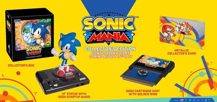 Edycja kolekcjonerska gry Sonic Mania. - Sonic Mania ukaże się 15 sierpnia - wiadomość - 2017-05-31