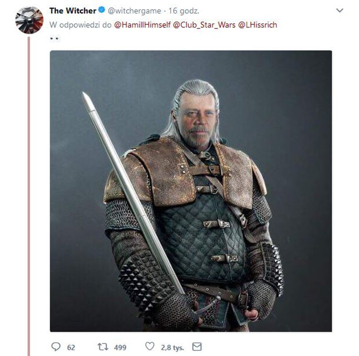 … i Mark Hamill jako Vesemir według CD Projekt RED. - Mark Hamill nie zna Wiedźmina, ale chętnie zagrałby w serialu - wiadomość - 2018-03-07