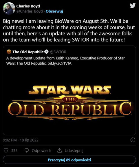 Aktualizacja SWTOR ma usprawnić krytykowany dodatek Legacy of The Sith - ilustracja #1