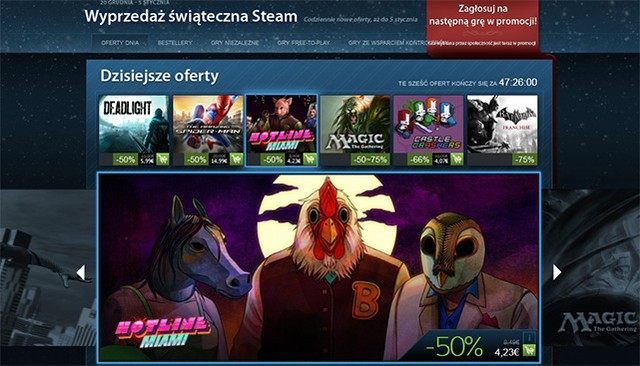 Nowe przeceny na Steam (m.in. Hotline Miami, Deadlight, Batman: Arkham Asylum i Arkham City) - ilustracja #1