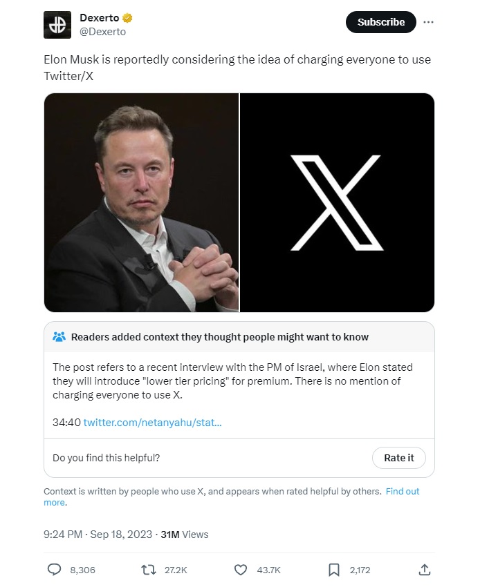 Elon Musk w walce z botami rozważa wprowadzenie opłat dla wszystkich użytkowników X - ilustracja #1