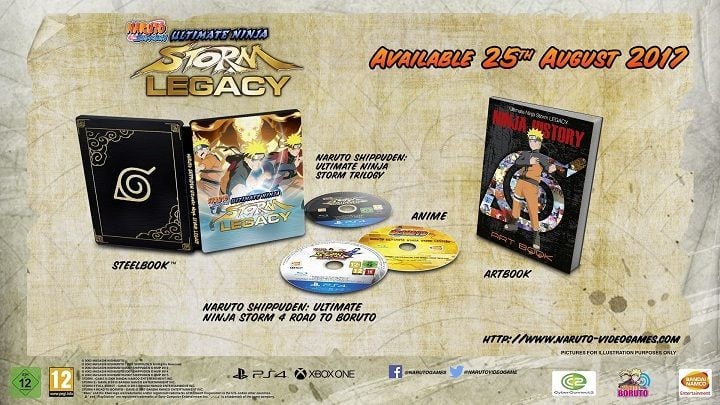 Kolekcjonerskie wydanie Naruto Shippuden: Ultimate Ninja Storm Legacy prezentuje się zacnie. - Naruto Shippuden: Ultimate Ninja Storm Legacy i Trilogy zadebiutują przed końcem wakacji - wiadomość - 2017-07-04