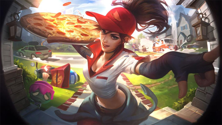 League of Legends otrzymało m.in. skórkę dostawczyni pizzy. - Prima Aprilis 2018 - najlepsze żarty twórców gier - wiadomość - 2018-04-03