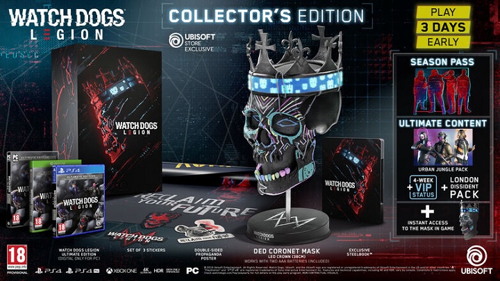 …w przeciwieństwie do wydania Collector’s Edition. - Watch Dogs Legion – cena i edycje gry - wiadomość - 2019-06-11