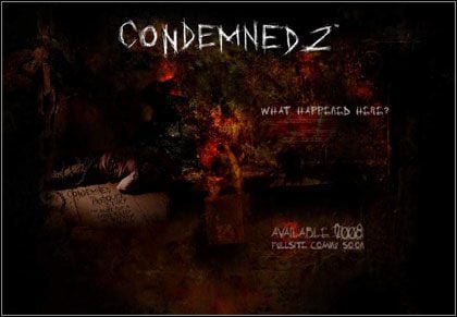 Oficjalna strona i okładka gry Condemned 2: Bloodshot - ilustracja #1