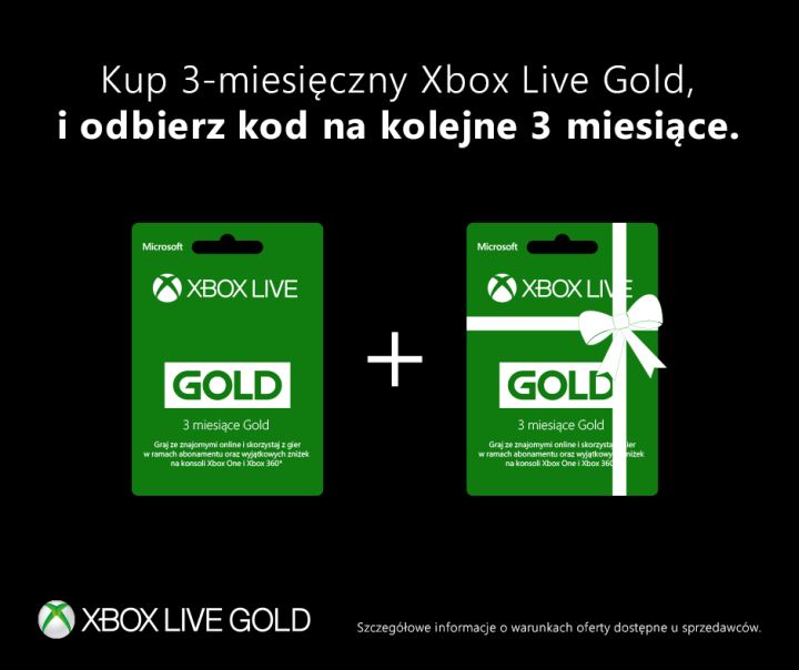 Kup abonament Xbox Live Gold do 30 stycznia i odbierz dodatkowe 3 miesiące subskrypcji - ilustracja #1