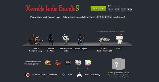 Promocja dobiegnie końca 25 września o godzinie 20:00. - Nowe The Humble Indie Bundle - m.in. Trine 2, Fez, FTL, Brutal Legend i Mark of the Ninja - wiadomość - 2013-09-12