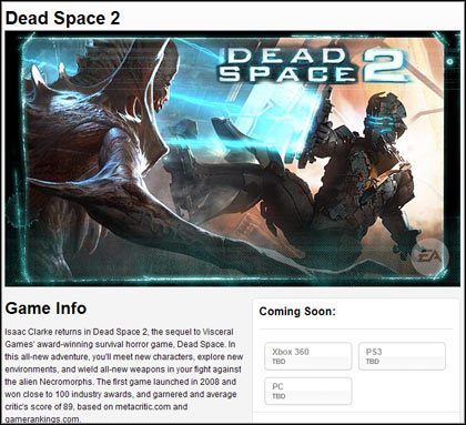 Dead Space 2 jednak na PC?  - ilustracja #1
