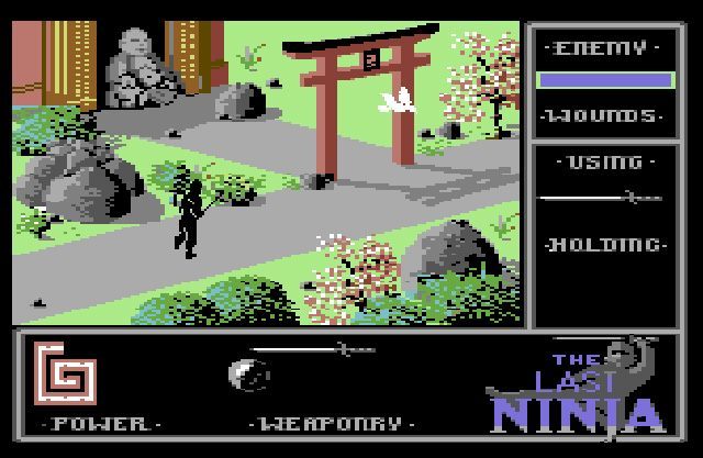 Tak pierwsza część prezentowała się na Commodore 64. - Last Ninja HD - twórcy przeboju z Commodore 64 planują remake - wiadomość - 2015-09-23