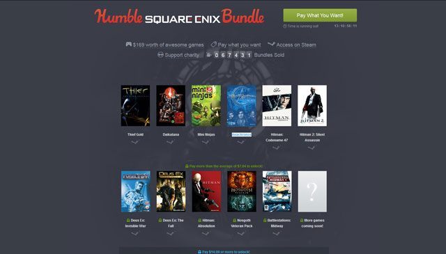 Promocja dobiegnie końca 7 sierpnia o godzinie 20:00. - Hitman: Absolution, Just Cause 2, seria Deus Ex i inne w nowym The Humble Bundle - wiadomość - 2014-07-23