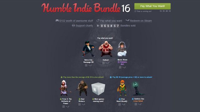 Promocja potrwa do 8 marca -  Outlast, Door Kickers, Trine 3, Sunless Sea i inne w nowym Humble Bundle - wiadomość - 2016-02-24