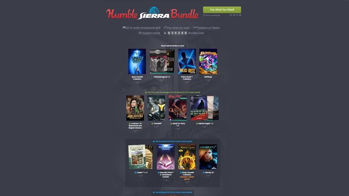 Promocja dobiegnie końca 13 września - TimeShift, Arcanum i przygodówki firmy Sierra w nowym Humble Bundle - wiadomość - 2016-08-31