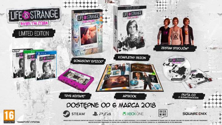 Life is Strange: Before the Storm Limited Edition w planie wydawniczym firmy Cenega - ilustracja #1