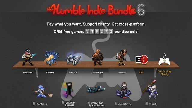 Sukces Humble Indie Bundle 6 – zebrano ponad 2 miliony dolarów, sprzedano 316 tysięcy pakietów - ilustracja #1