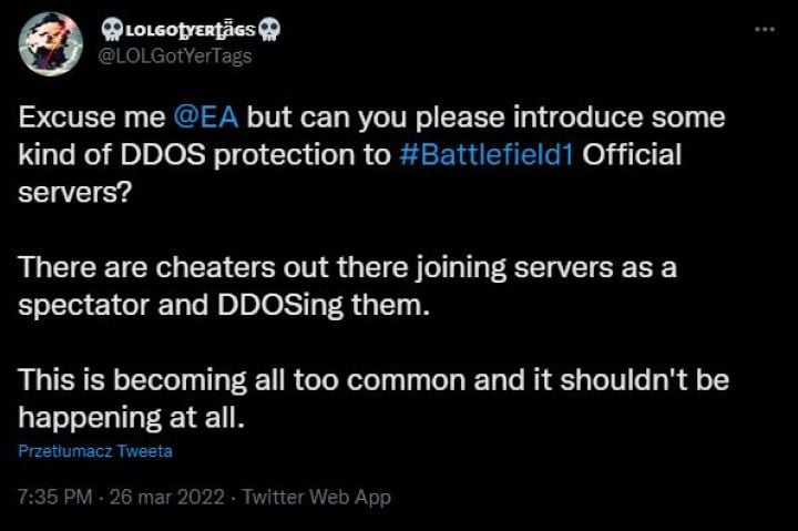 Hakerzy atakują serwery starszych Battlefieldów; gracze narzekają na brak reakcji DICE - ilustracja #1