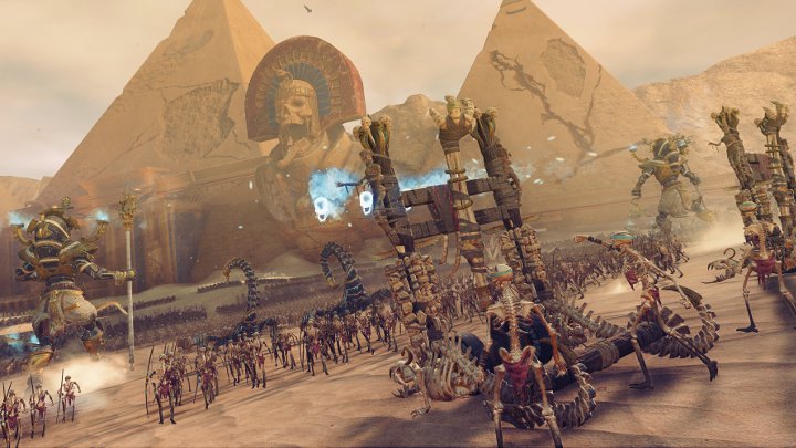 Królowie Grobowców nie odpuszczą nawet piramidom. - Królowie Grobowców w akcji na gameplayu z Total War Warhammer 2 - Rise of the Tomb Kings  - wiadomość - 2018-01-09