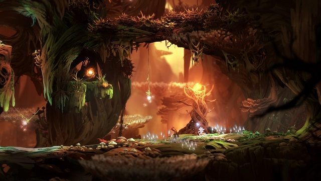 Ori and the Blind Forest posiada ręcznie malowaną oprawę graficzną. - Ori and the Blind Forest - znakomita platformówka debiutuje na PC-tach i Xboksie One - wiadomość - 2015-03-11