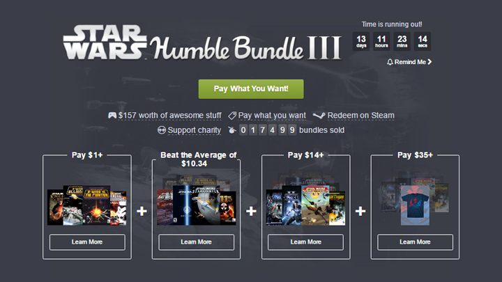 Promocja dobiegnie końca 21 lutego. - Nowe Humble Bundle z grami ze świata Gwiezdnych wojen - wiadomość - 2017-02-08