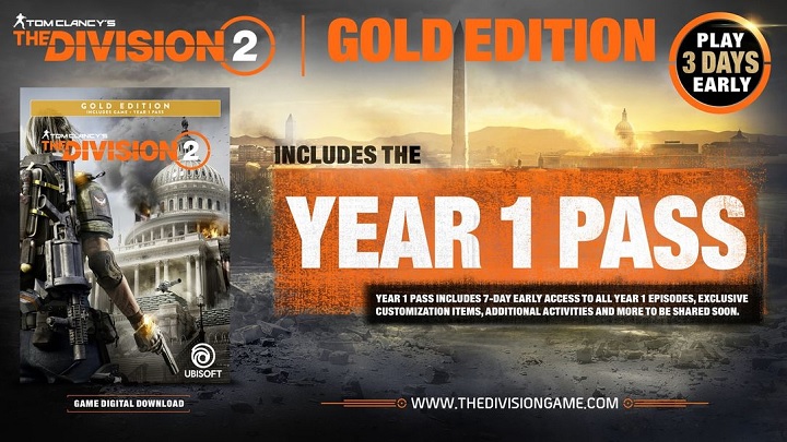 Wersja Gold Edition w całej okazałości. - The Division 2 – zwiastun z targów gamescom oraz cena i zawartość wszystkich edycji - wiadomość - 2018-08-22