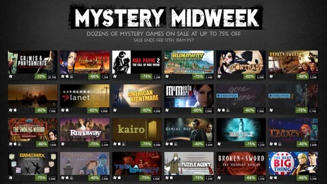 Kolejna porcja świetnych tytułów za przysłowiowe grosze. - Steam Mystery Midweek Sale – ponad 40 tytułów na kolejnej wyprzedaży - wiadomość - 2015-02-11