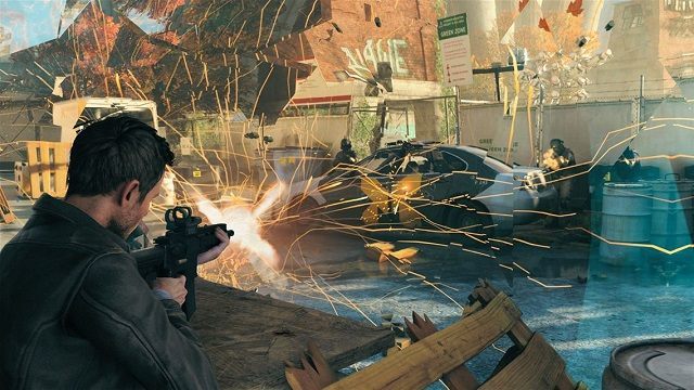 W Quantum Break manipulowanie czasem wywołuje widowiskowe efekty wizualne. - Quantum Break - Microsoft wyjaśnia problemy z kodami na Windowsa 10 - wiadomość - 2016-04-06